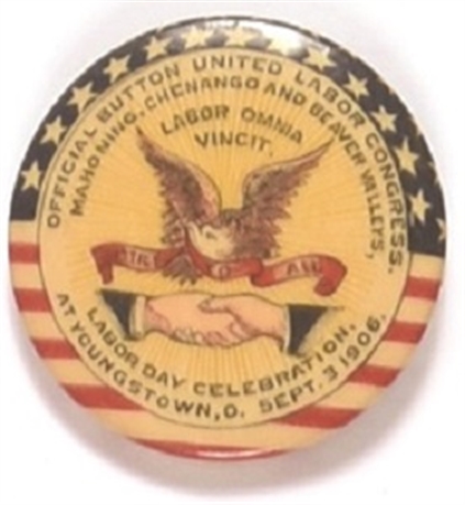 United Labor Congress 1906 Pin