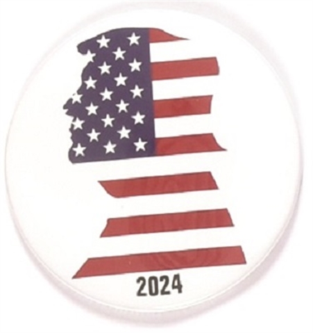 Trump 2024 Flag Profile Pin