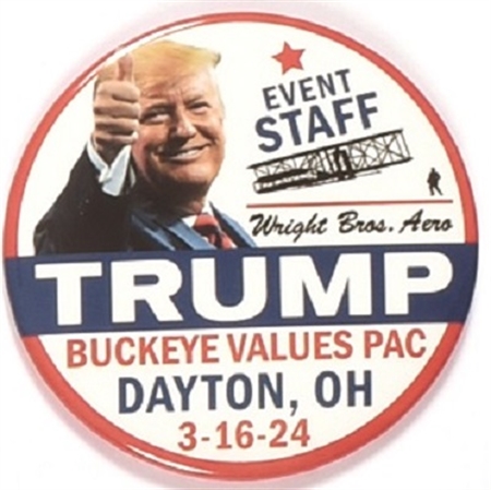 Trump Dayton, Ohio PAC Event Staff Pin