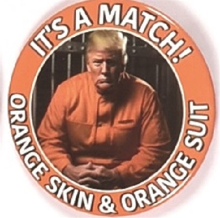 Trump Orange Hair, Orange Suit