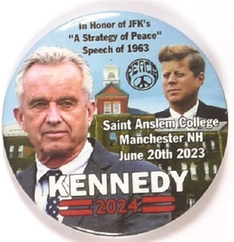 RFK Jr. Saint Anselm College JFK Pin