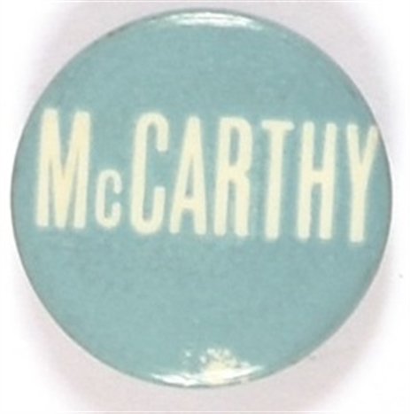 McCarthy Blue and White Celluloid