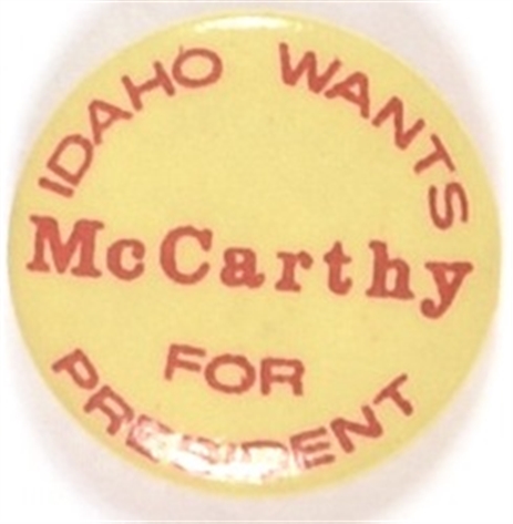 Idaho Wants McCarthy