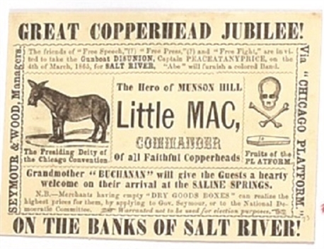 McClellan Great Copperhead Jubilee Card