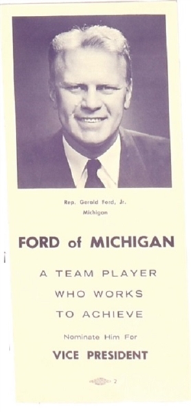 Ford for Vice President 1960 Card