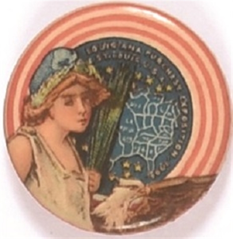 Colorful 1904 Worlds Fair Celluloid