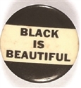 Black is Beautiful Black and White Pin