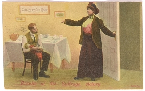 Results of Suffrage Victory Postcard