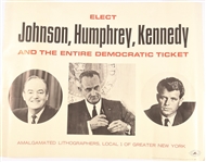 Democratic 1964 Union Coattail Poster