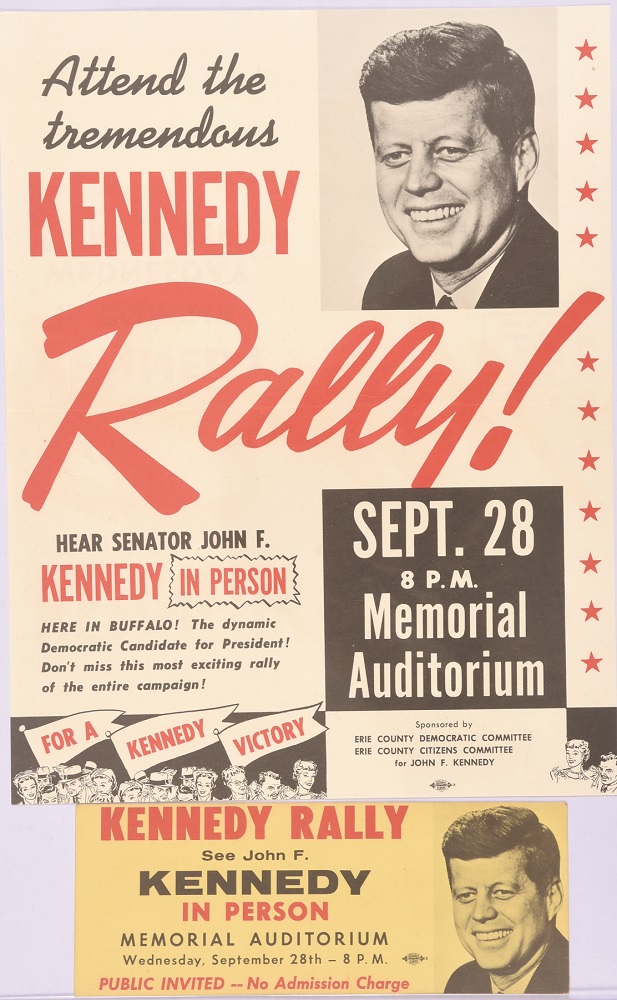 Lot Detail - JFK Buffalo Rally Poster and Ticket