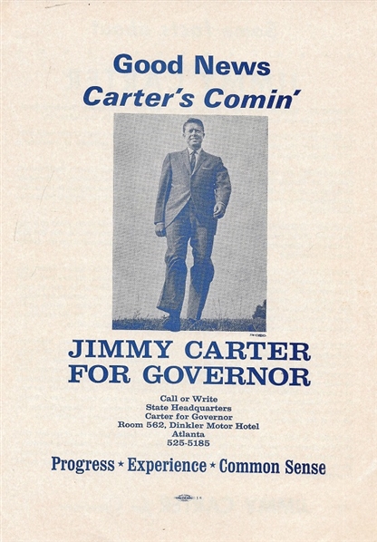 Good News, Carters Comin Georgia Handbill