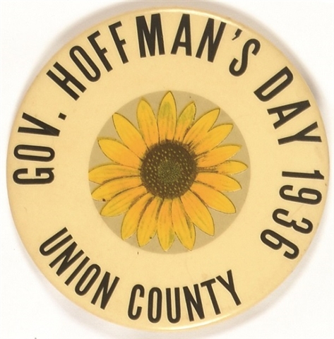 Gov. Hoffmans Day New Jersey Sunflower Pin