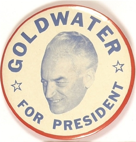 Goldwater Rare Larger Size RWB Celluloid