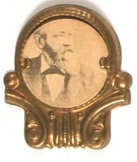 Benjamin Harrison Brass Pin