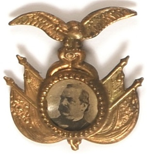 Cleveland Brass Shell Eagle Pin