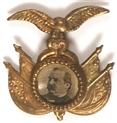 Cleveland Brass Shell Eagle Pin