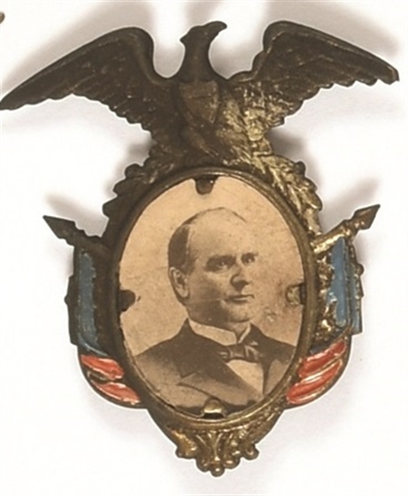 McKinley Eagle and Flags Pin