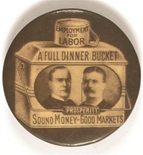 McKinley, Roosevelt Brown Dinner Bucket