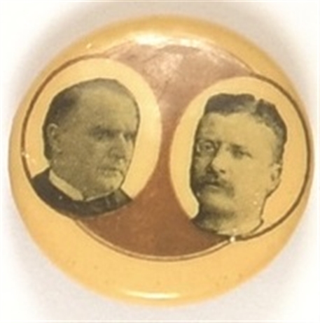 McKinley, Roosevelt Jugate, Gold Background