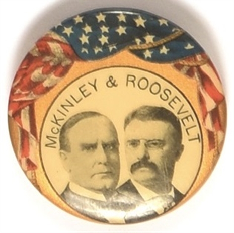 McKinley and Roosevelt Flag Jugate