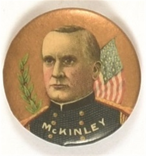 McKinley in Uniform Rare Celluloid