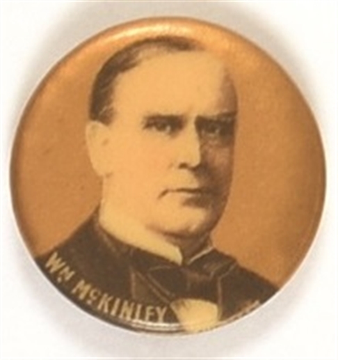 William McKinley Gold Celluloid