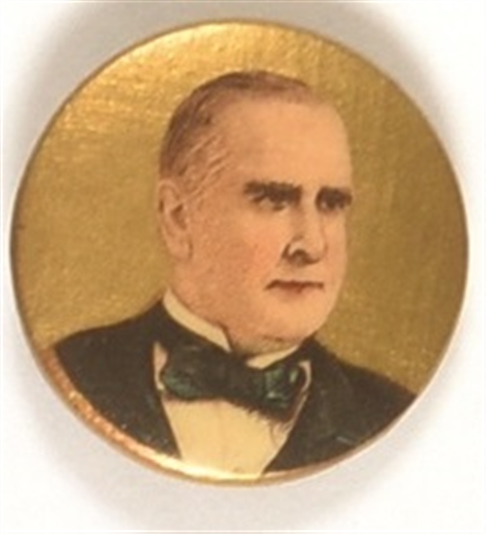 McKinley Scarce Portrait Gold Celluloid