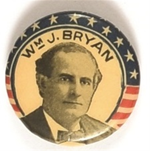 Wm. J. Bryan Stars, Stripes Celluloid