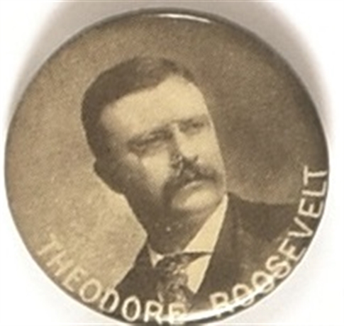 Theodore Roosevelt Black and White Celluloid