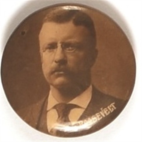 Theodore Roosevelt Sepia Celluloid