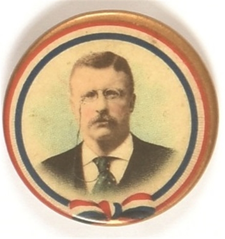 Theodore Roosevelt Ribbon Design Celluloid