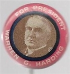Harding for President Red Border 