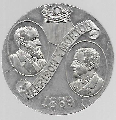 Harrison, Morton, Washington 1889 Medal 