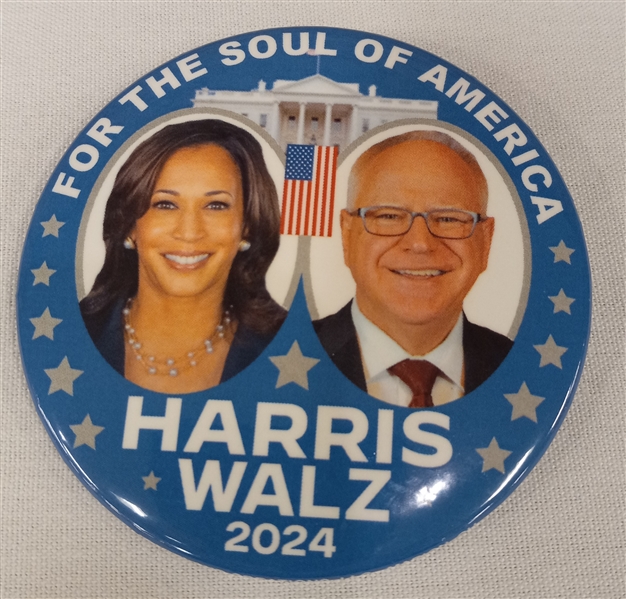 Harris, Walz Soul of America 3 Inch Celluloid