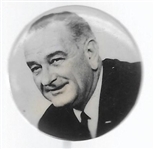 LBJ Black and White Picture Pin 