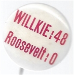 Willkie: 48, Roosevelt: 0 