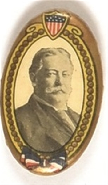 William Howard Taft Oval Celluloid