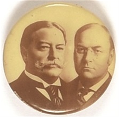 Taft and Sherman Sepia Celluloid