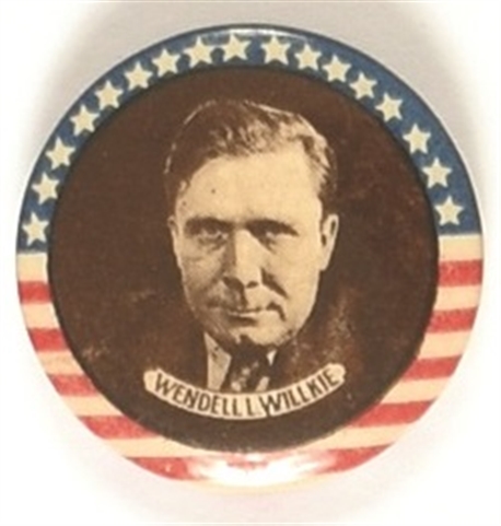 Willkie Stars and Stripes, Brown Background