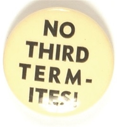 No Third Termites Black Letters