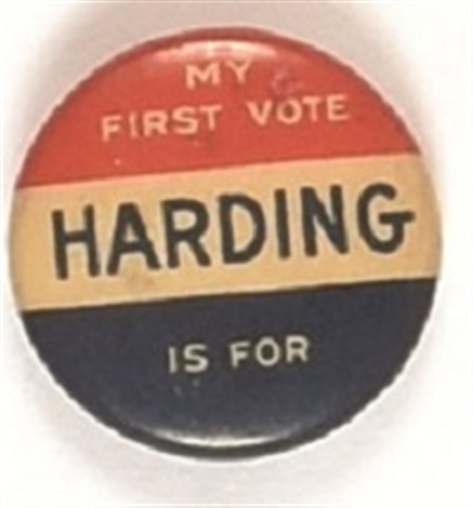 My First Vote is for Harding