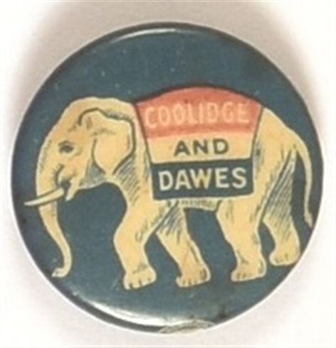 Coolidge and Dawes GOP Elephant