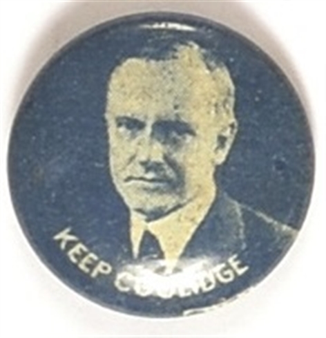 Keep Coolidge Blue, White Litho