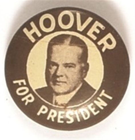 Hoover Brown and White Litho