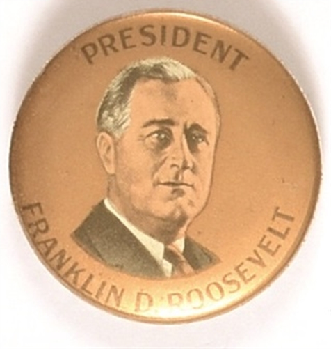 FDR Gold Background Celluloid