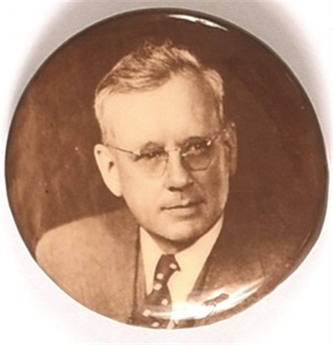 Alf Landon Sepia Celluloid