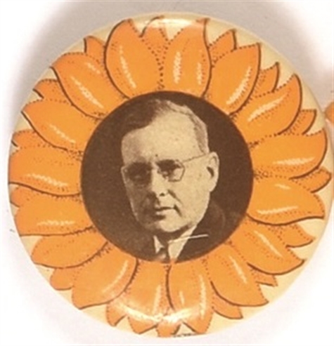 Alf Landon Sunflower Pin