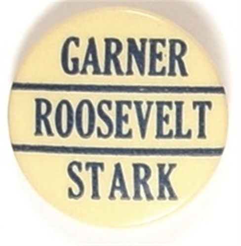 Roosevelt, Garner, Stark Missouri Coattail