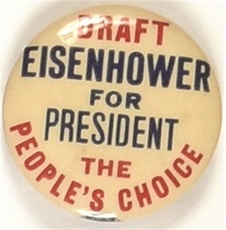 Draft Eisenhower the Peoples Choice