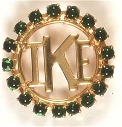 Eisenhower Green Brooch